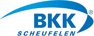BKK Scheufelen Logo Das BKK Scheufelen Logo Barrierefrei in Blauer Schrift
