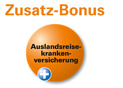 Bild: Zusatz Bonus - Auslandsreisekrankenversicherung