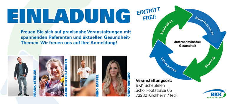 EINLADUNG zu unserer Veranstaltungsreihe 2023